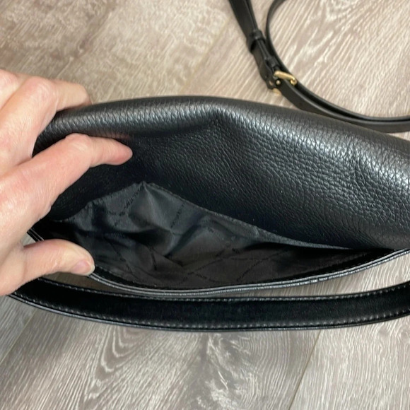 NWOT Michael Kors Bedford Convertible Flap Crossbody Shoulder Bag Black Leather - Picture 9 of 16
